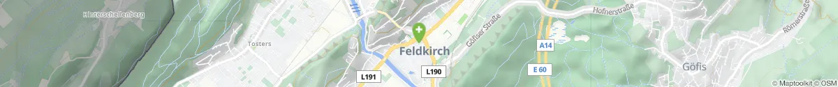 Kartendarstellung des Standorts für Herz-Jesu-Apotheke in 6800 Feldkirch